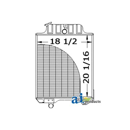 A & I Products Radiator 33.5" x24.25" x7.5" A-AR38551